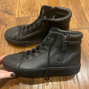 New! Ugg Olli High Top Leather Sneaker